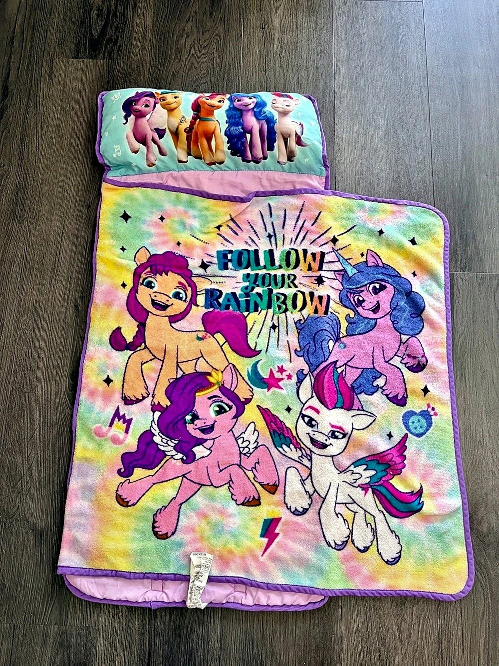 My Little Pony 2022 Follow Your Rainbow G5 Toddler Nap Mat/Blanket/All In One